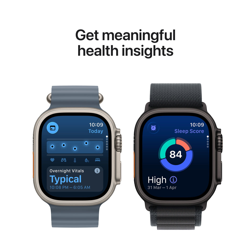 Apple Watch Ultra 3 de 49 mm en titanio negro con correa Ocean negra — foto 7 de 8